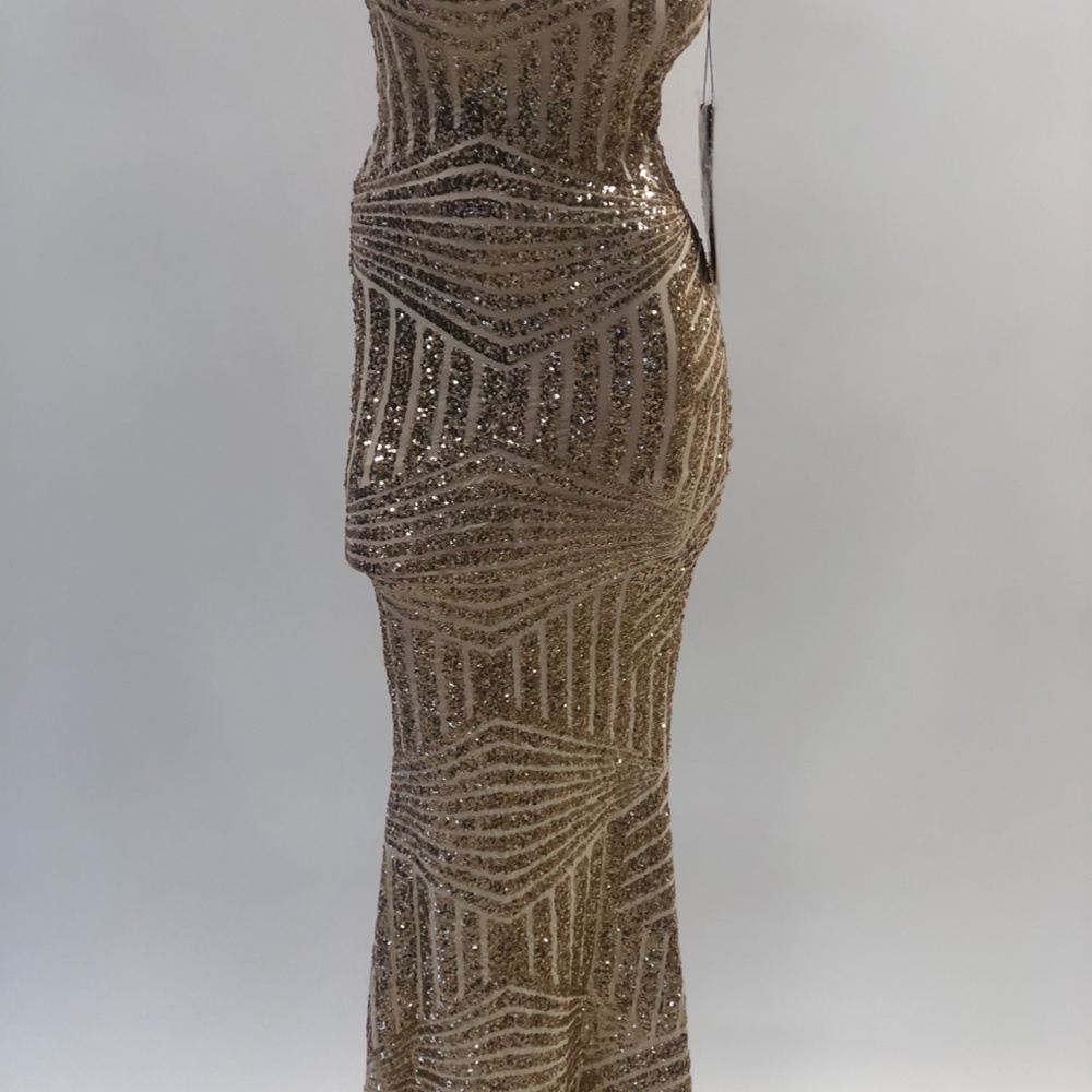 Gold sequin gown
